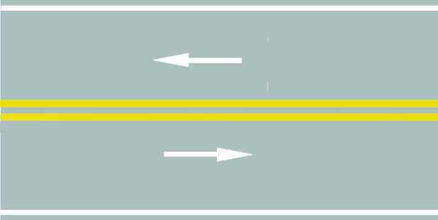 路中心的双黄实线属于哪一类标线？