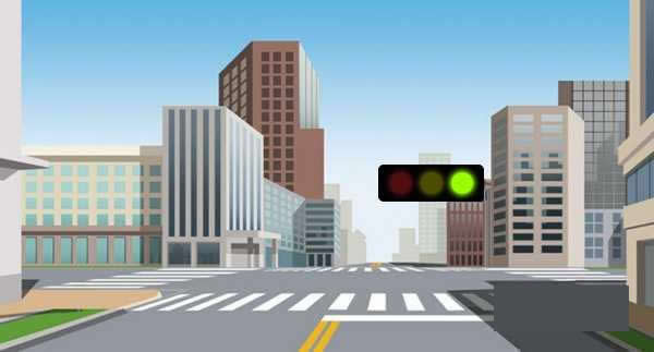 前方路口这种信号灯亮表示什么意思？